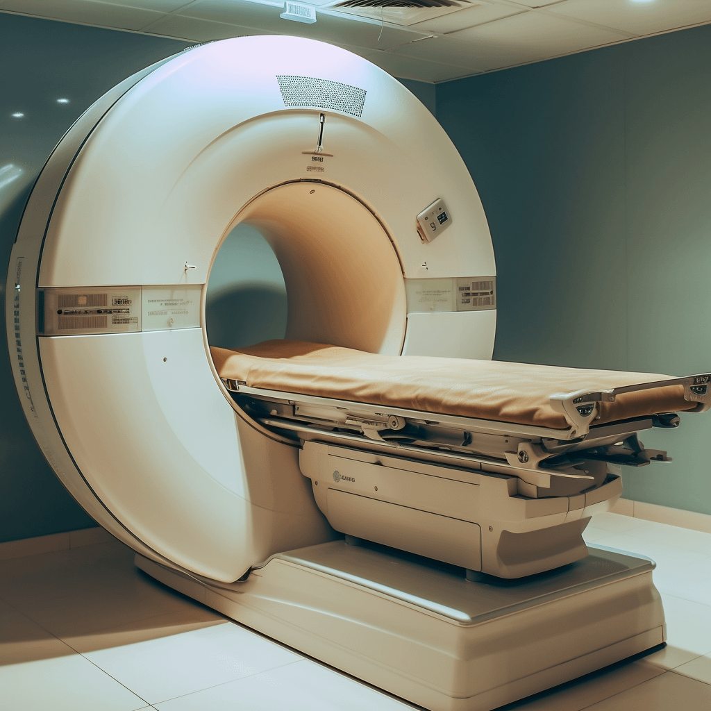 an empty MRI machine
