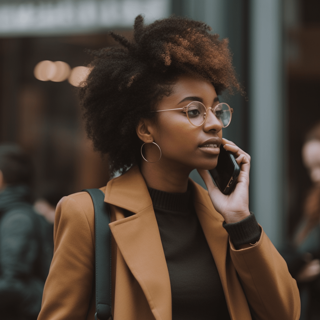 woman on the phone
