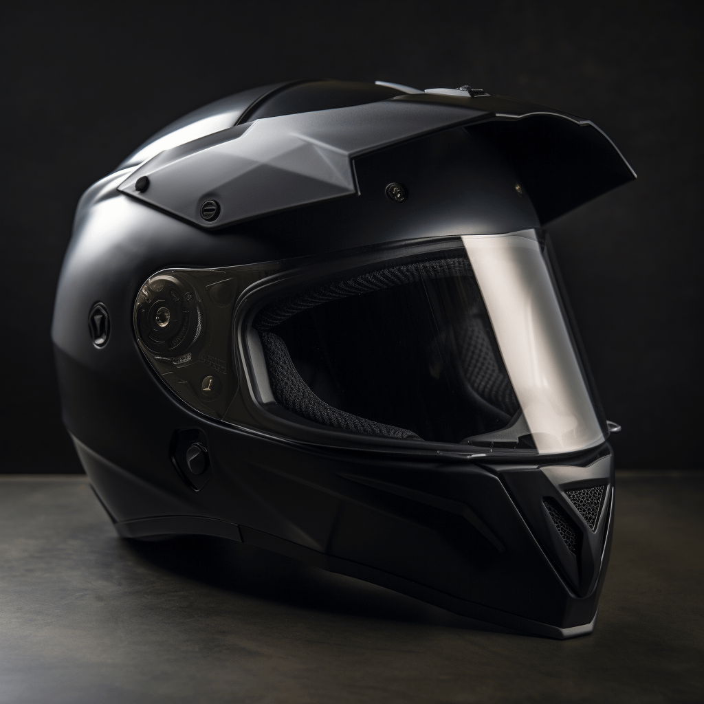 a motorcycle helmet